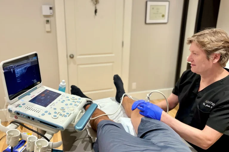 Infiltration guidée par échographie pour douleurs musculo-squelettiques